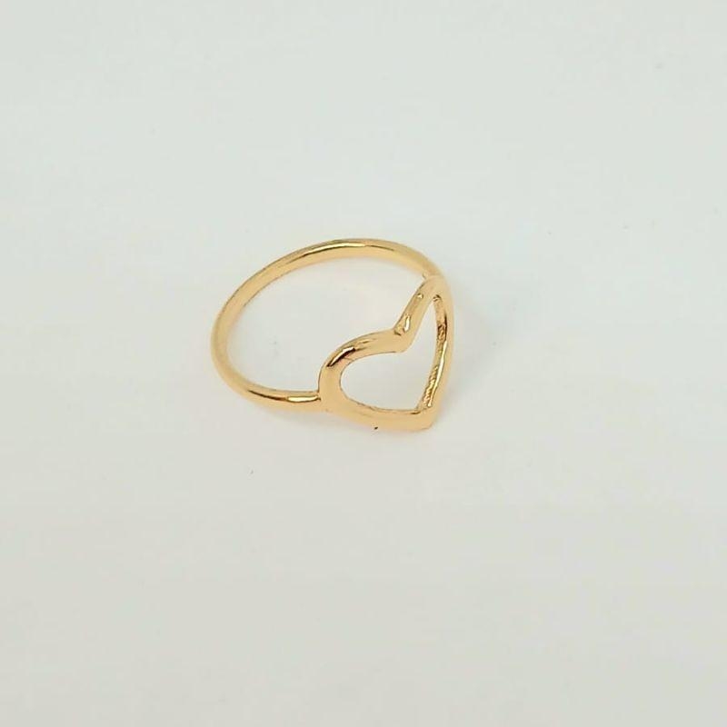 ANEL  CORACAO VAZADO LISO