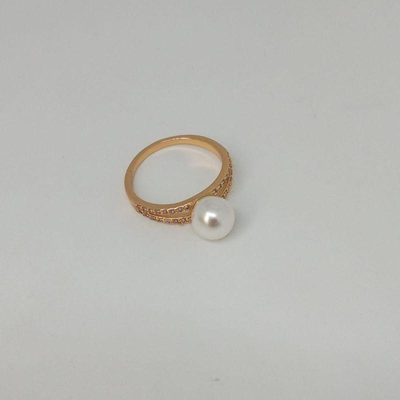 ANEL  PEROLA ARO DUPLO CRAVEJADO