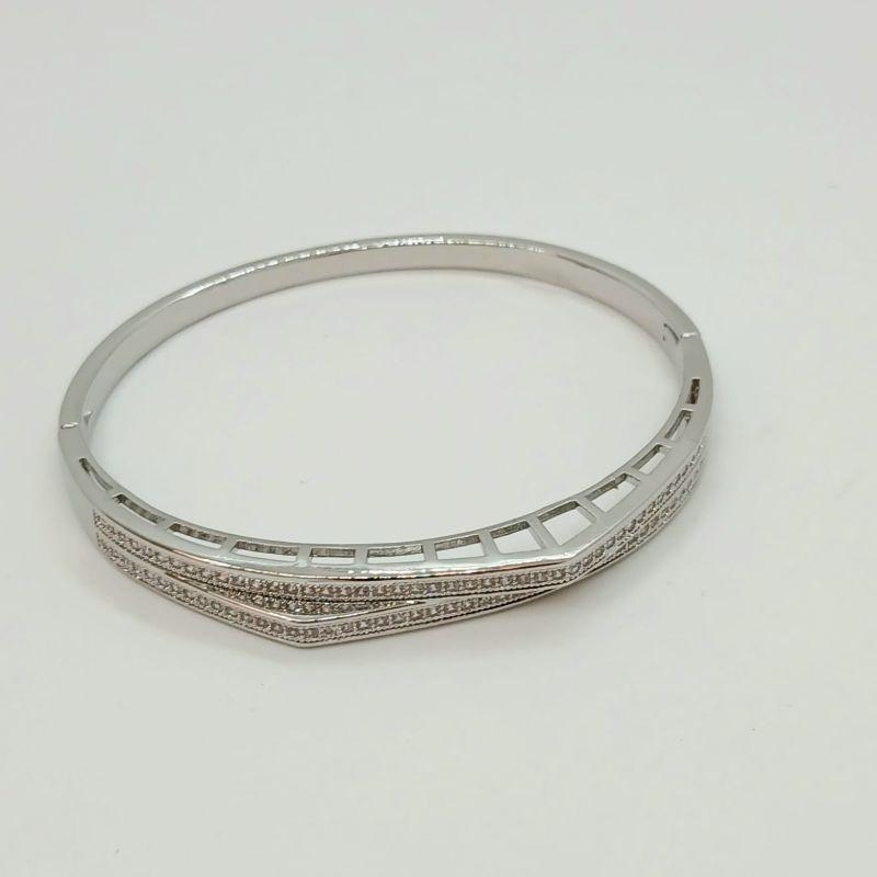 BRACELETE DUPLO SEXTAVADO CRAVEJADO