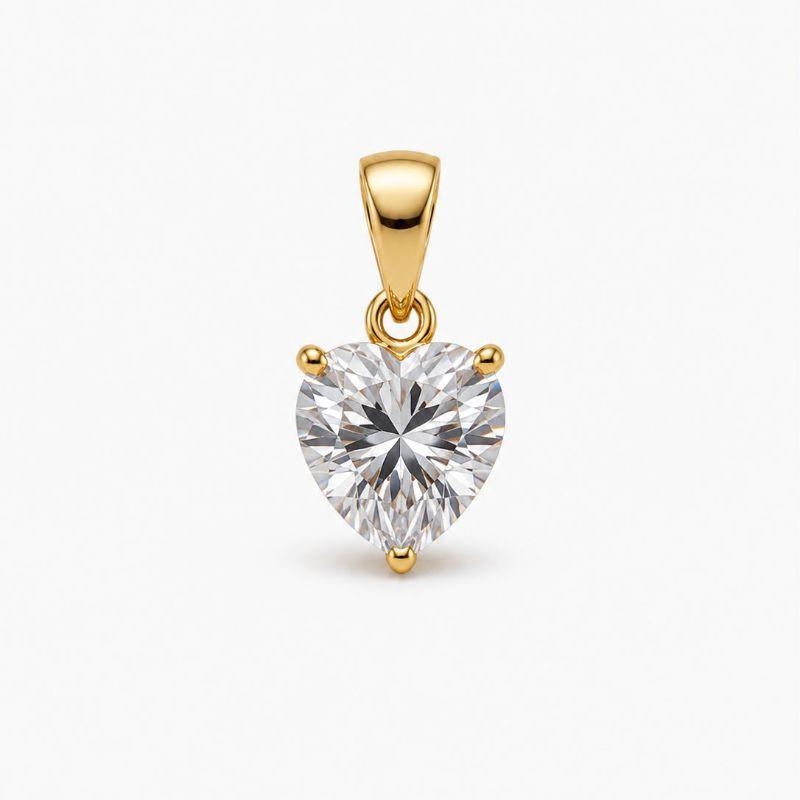 PINGENTE  ZIRCONIA CORACAO