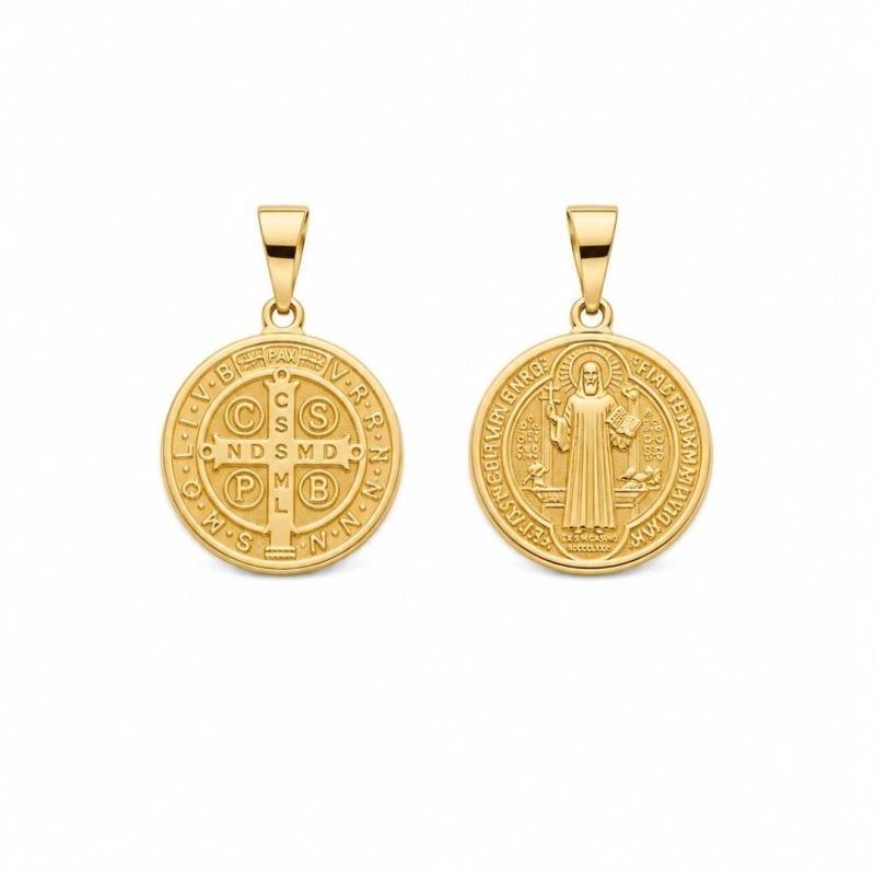 PINGENTE MEDALHA SAO BENTO LISA GRANDE