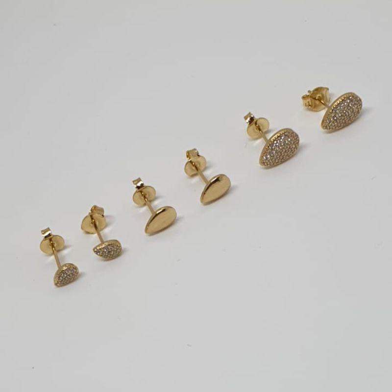 BRINCO TRIO GOTA CRAVEJADO /LISO