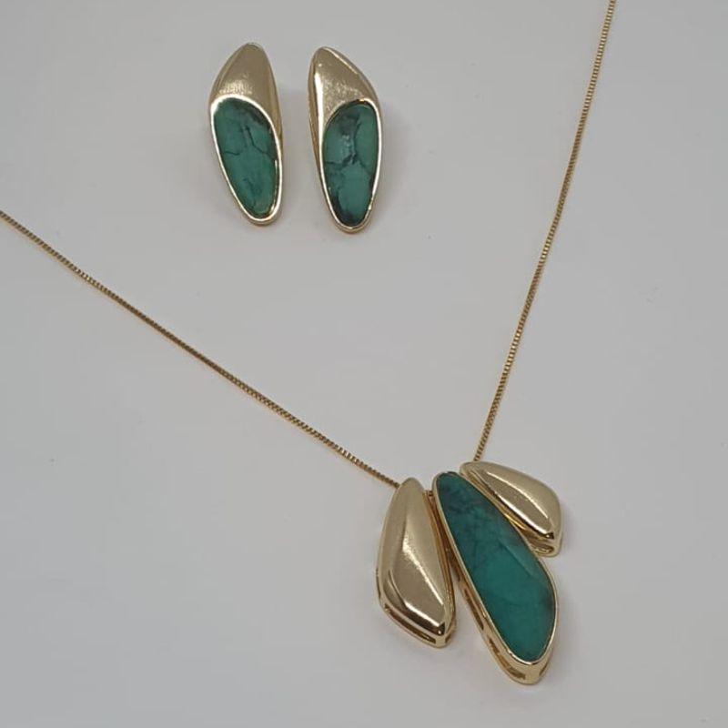 CONJUNTO PETALAS  ESMERALDA