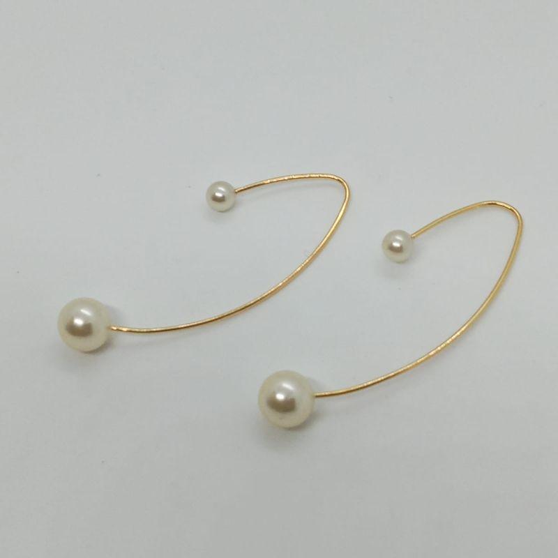 BRINCO GANCHO C/ PEROLA  NA PONTA