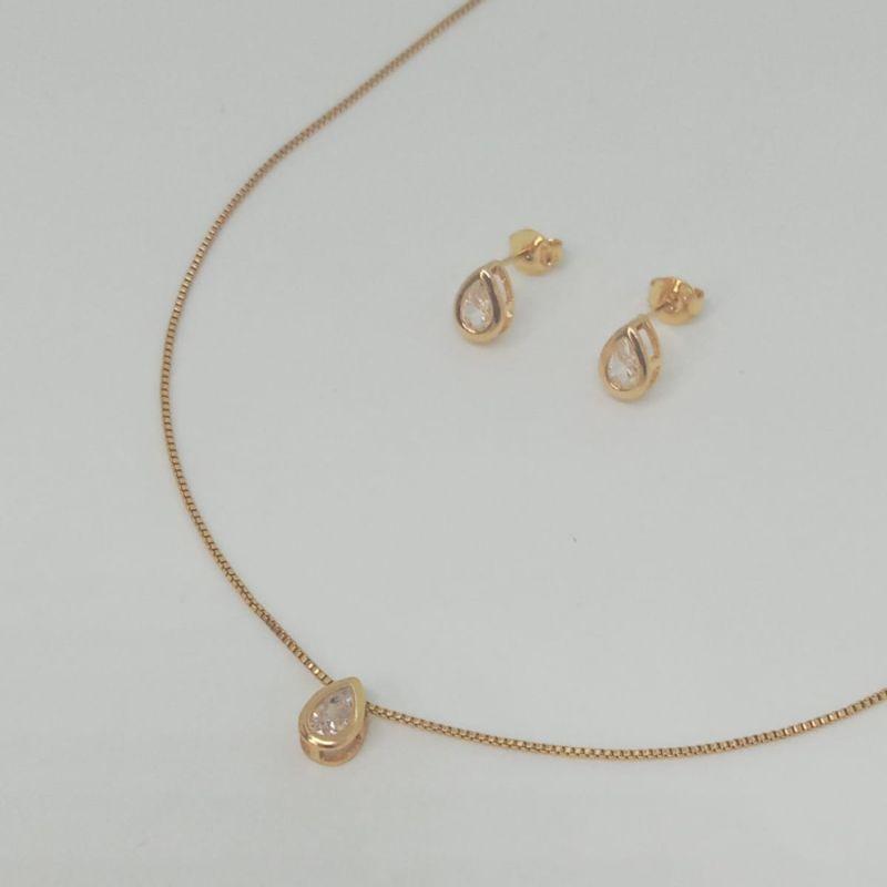 CONJUNTO VENEZIANA ZIRCONIA GOTA