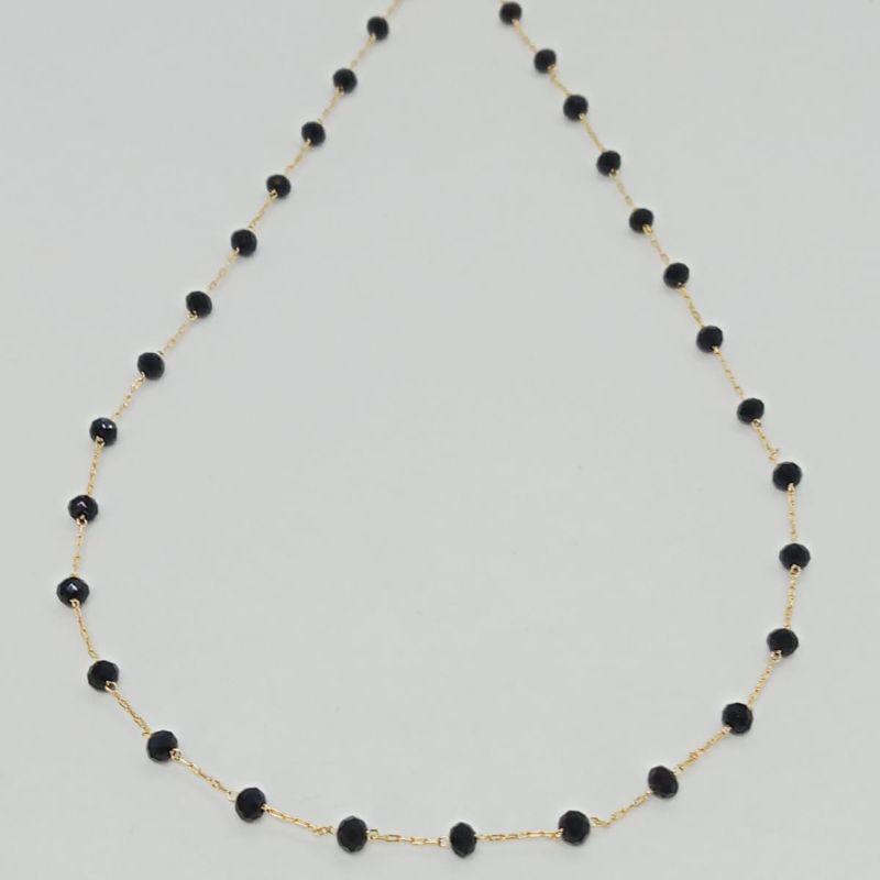 GARNTILHA ESFERAS BRIOLE  PRETO 45 CM