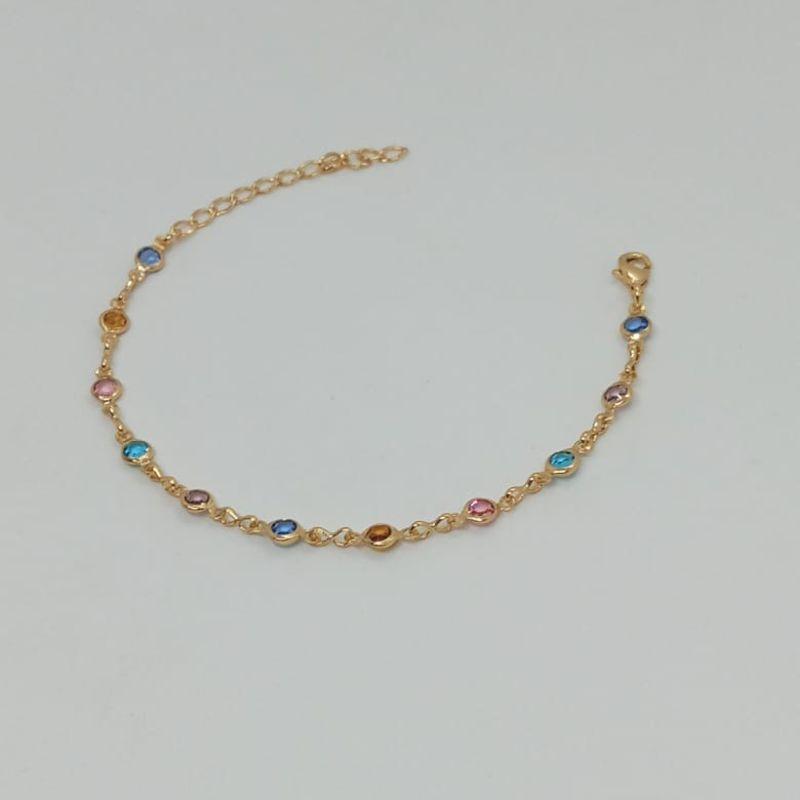 PULSEIRA  PEDRAS COLORIDAS