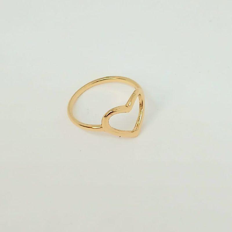 ANEL  CORACAO VAZADO LISO