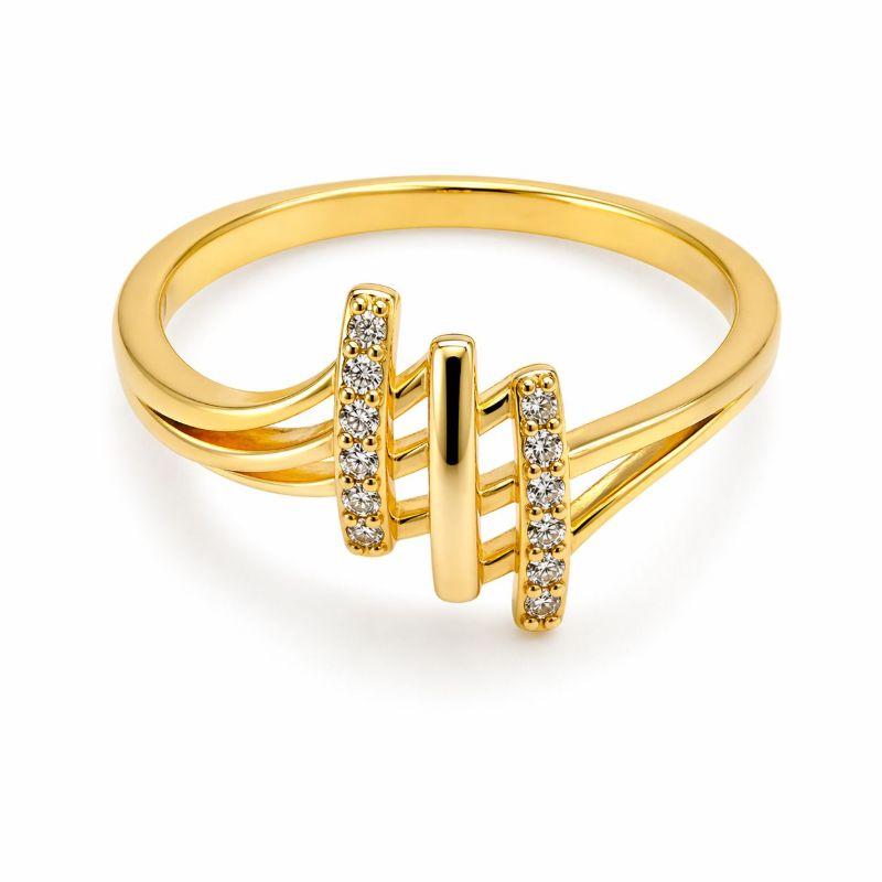 ANEL  DOIS FILETES LISO UM CRAVEJADO