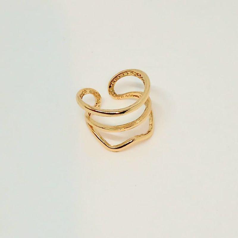 ANEL DOIS FIOS LISO UM ONDULADO