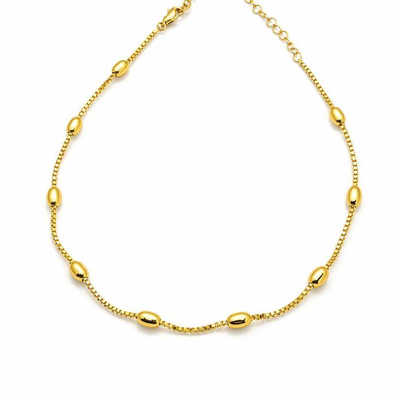 GARAGANTILHA VENEZIANA C/ DETALHE METAL LISO