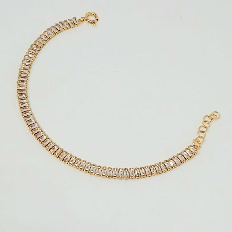PULSEIRA RIVIERA ZIRCONIA BAGUETE