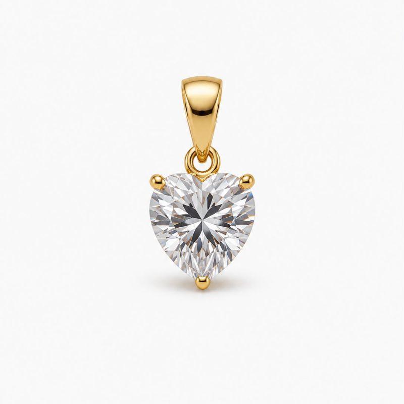 PINGENTE  ZIRCONIA CORACAO
