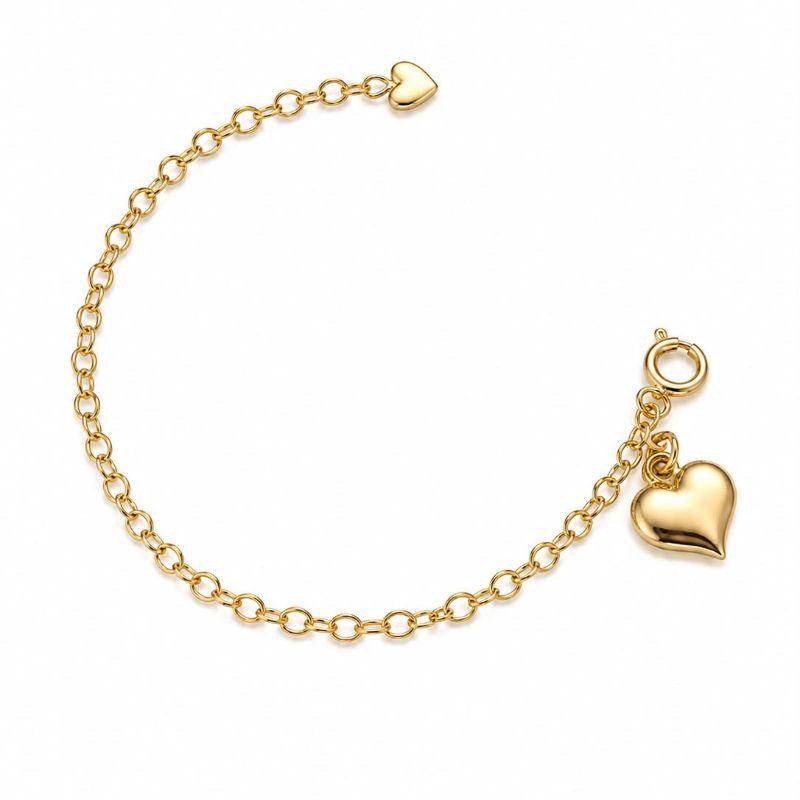 PULSEIRA ELOS DIAMANTADO C/ PINGENTE CORACAO