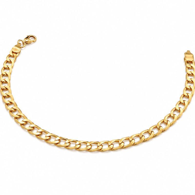 PULSEIRA MASCULINA GRUMET DIAMANTADA 21CM