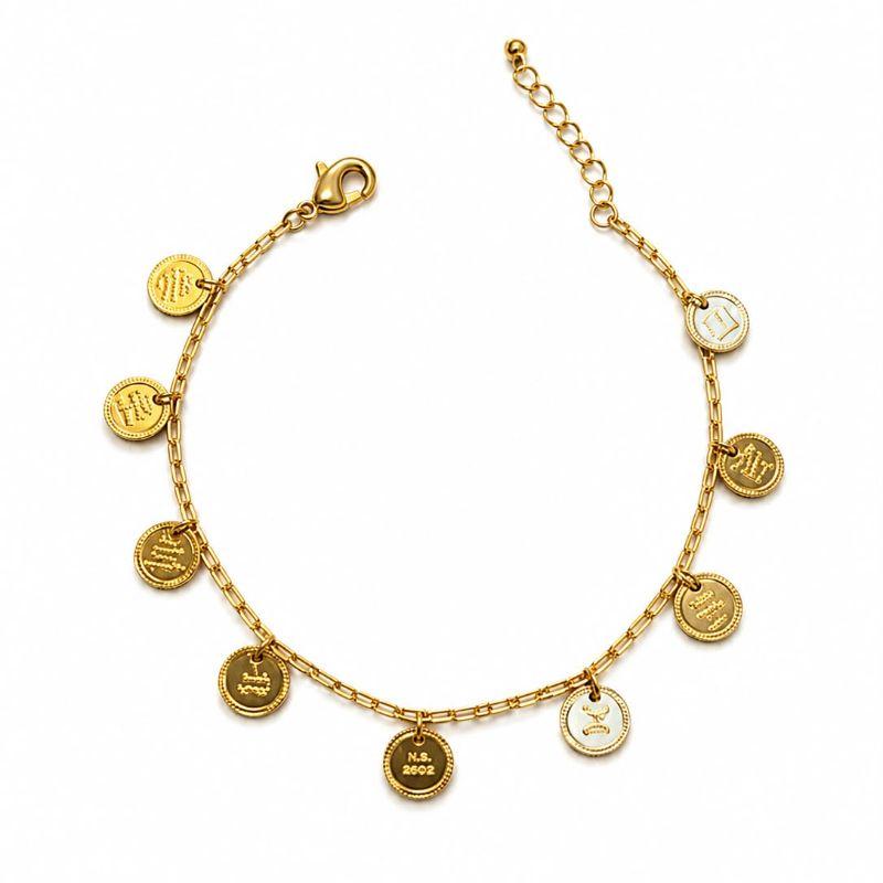PULSEIRA CARTIE C/ PINGENTES 10 MAMDAMENTOS