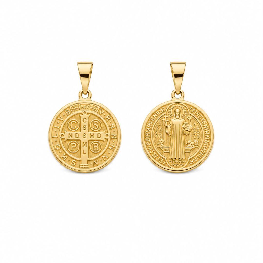 PINGENTE MEDALHA SAO BENTO LISA GRANDE